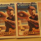 4 Sandy Alomar baseball cards, rookie, Topps, Upper deck, NM/M