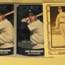 5 Joe DiMaggio baseball cards, 1980 & 1988 Baseball legends , NM/M New York Yankees