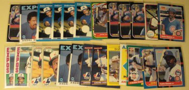 46 Andre Dawson baseball cards, Donruss, Fleer, Topps, Score