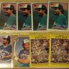 8 Cecil Fielder baseball cards, Fleer, Topps Upper Deck, NM/M