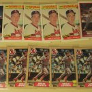 11 Wally Joyner baseball cards, rookie, Fleer, Topps, Sportflics, NM/M