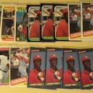 18 Willie McGee baseball cards, Donruss, Score, Topps, NM/M, St. Louis cardinals