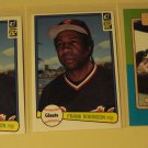 3 Frank Robinson baseball cards, Donruss, Baseball Legends,, NM/M