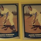 2 Jackie Robinson baseball cards, Baseball Legends, NM/M, Brooklyn Dodgers