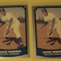 2 Jackie Robinson baseball cards, Baseball Legends, NM/M, Brooklyn Dodgers