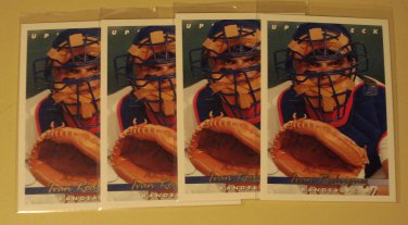 4 Ivan Rodriguez baseball cards, 1993 Upper deck #123, NM/M
