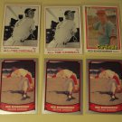 6 Red Shoendienst baseball cards, Donruss, Baseball Legends, NM/M