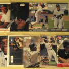 9 Frank Thomas baseball cards, Donruss, Leaf, Fleer, Upper Deck, NM/M