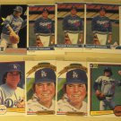8 Fernando Valenzuela baseball cards, Donruss, Fleer, NM/M