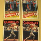 4 Andy Van Slyke baseball cards, 1985 & 1986 Topps, NM/M