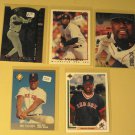 5 Mo Vaughn baseball cards, Upper Deck, Fleer, Topps, Leaf, NM/M