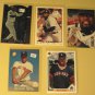 5 Mo Vaughn baseball cards, Upper Deck, Fleer, Topps, Leaf, NM/M