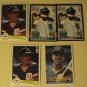 5 Lou Whitaker baseball cards, Donruss, NM/M