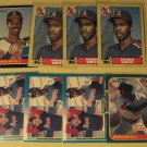 8 Devon White baseball cards, Donruss, Fleer, Topps, NM/M