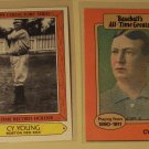 2 Cy Young baseball cards, TCG, Baseball's All-Time Greats, NM/M