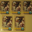 Five (5) 1972/73 Topps Rick Martin Hockey card #145, RC Rookie Buffalo Sabres