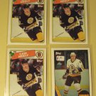 4 Cam Neely Hockey cards, Topps, 1987/88, 1988/89, nm
