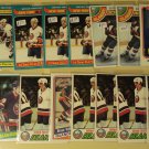 16 Bryan (Brian) Trottier Hockey cards, Topps, various years
