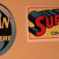 DC Comics Batman Superman comics On sale here window/door stickers. Dated 1991