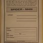 Marvel Comics Spider-Man (spiderman) sweepstakes entry form flyer. 1990