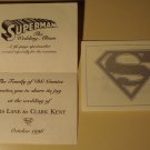DC Comics Superman, Clark kent, Lois Lane wedding invitation, 1996