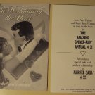 Marvel Comics Mary Jane Watson, Peter Parker, Spider-Man (spiderman) wedding invitation, 1996