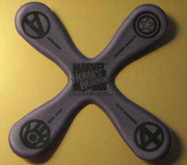 Marvel Comics Heroes Return promo promotional foam boomerang Iron Man Captain America Avengers FF