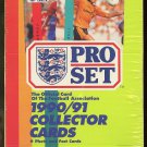 1990 / 1991 Pro Set Soccer (football) cards,  never opened, MINT, 48 packs factory sealed 90/91