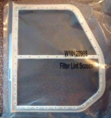 Whirlpool dryer lint screen / filter/ trap #W10120998 new in package never used