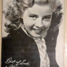 Gloria DeHaven arcade vending machine exhibit card, VG condition