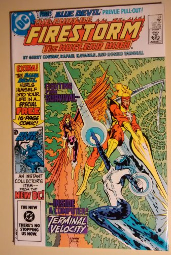 Firestorm The Nuclear Man #24 comic book - DC Comics - 1st Blue Devil includes insert comic!