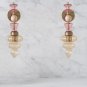 glass wall sconce set of 2, handmade wall sconce , blown glass lighting
