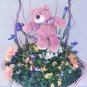 Gift Basket of Bear on a Swing.  Local delivery only.