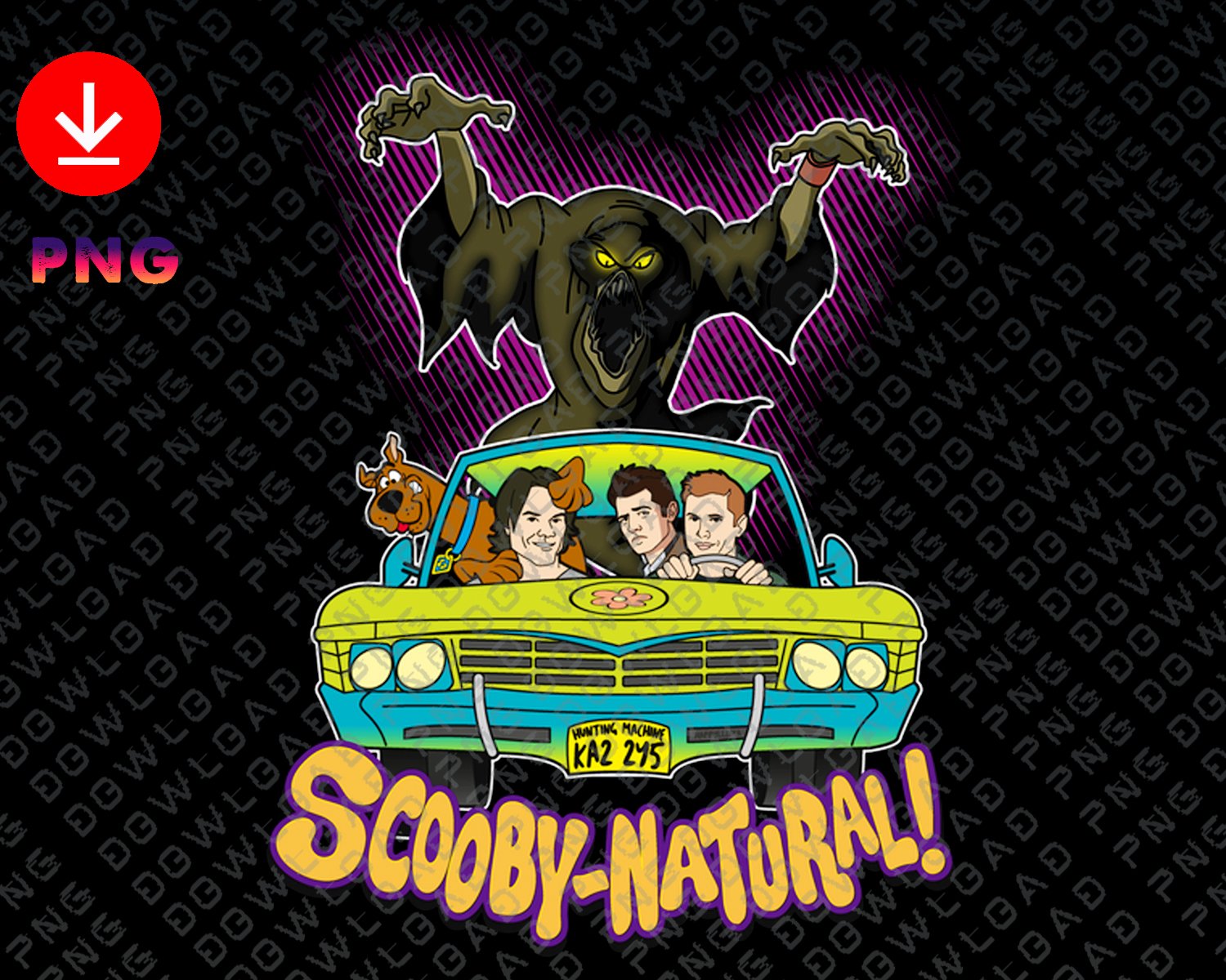 ScoobyNatural Baby V2 B laser cut files digital png dowload,