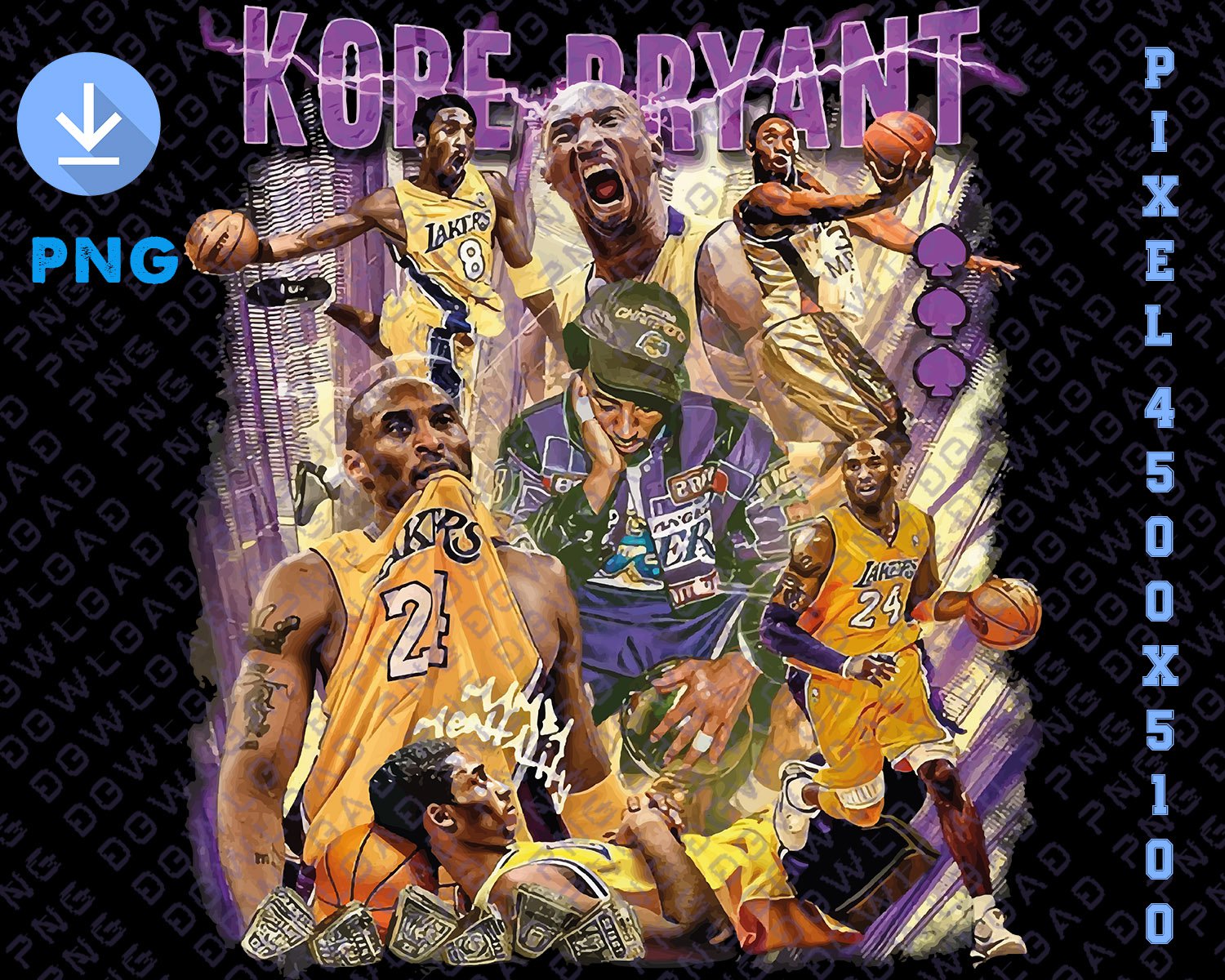 Kobe design  prints dowload png file,Kobe custom file png