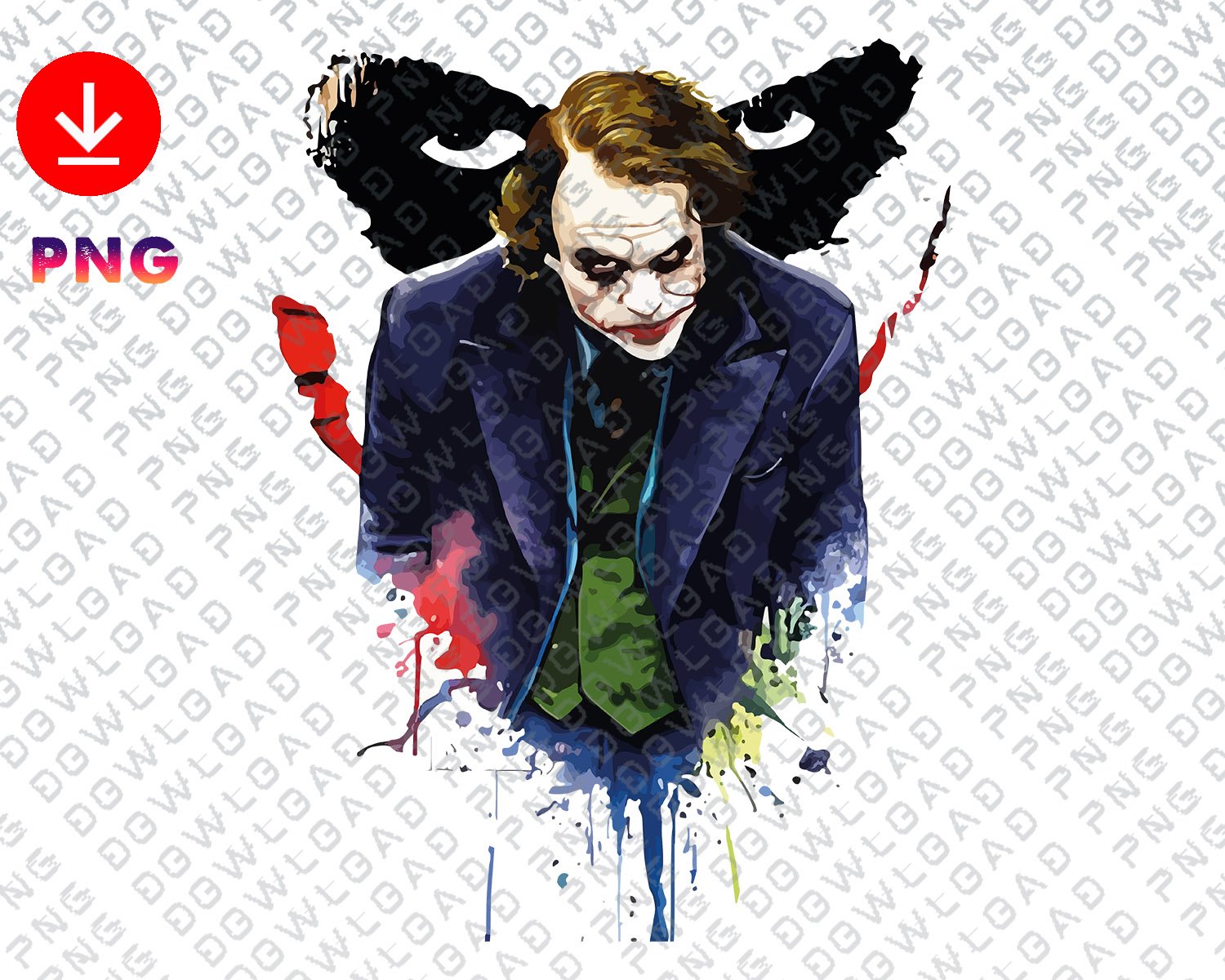 Incredible Joker dowload prints t-shrit file png
