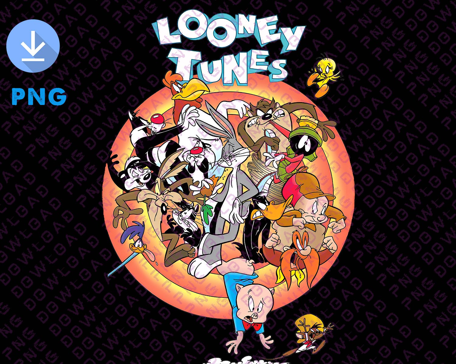 prints dowload looney tunes 90's digital file dowload png
