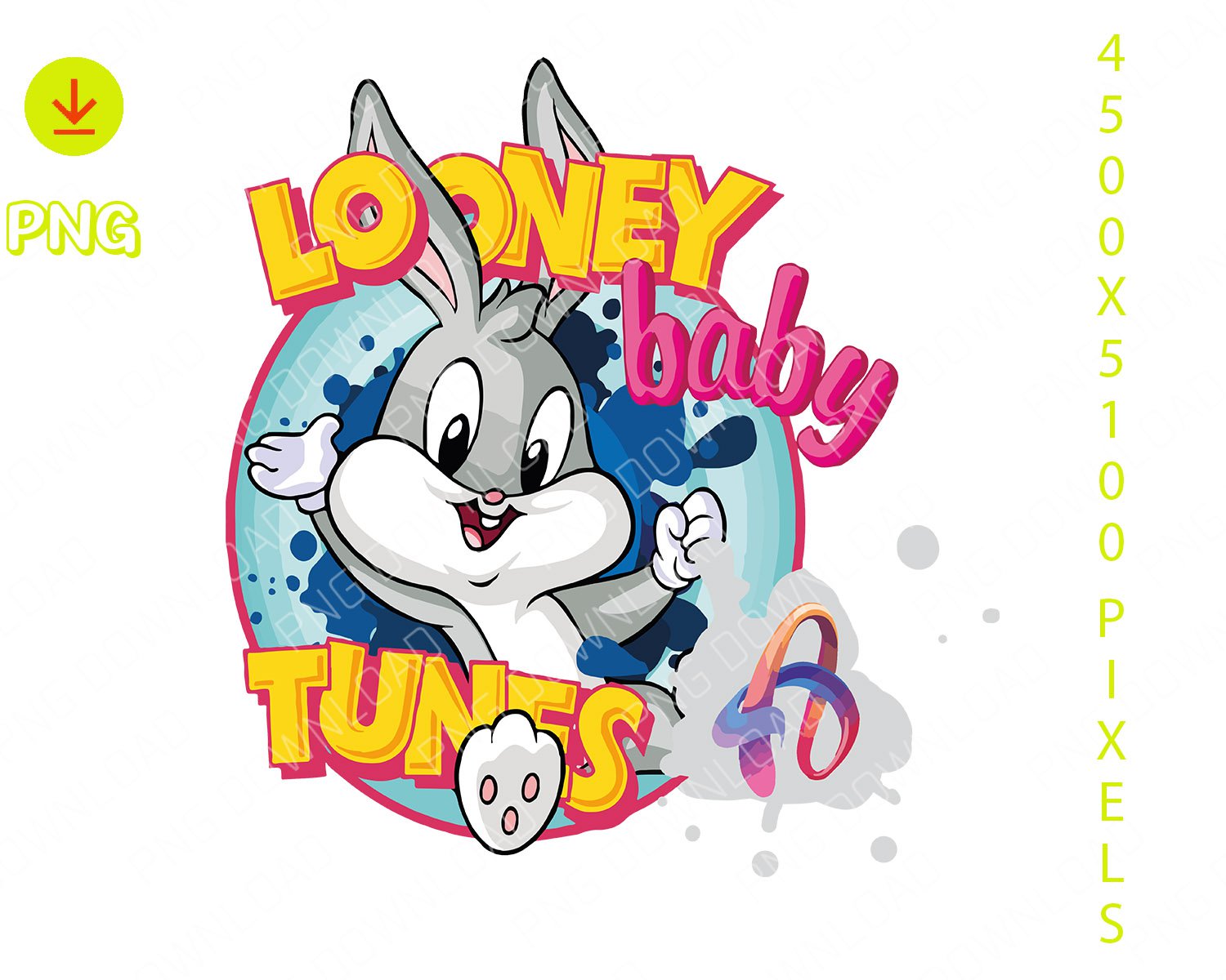 baby looney tune prints digital png