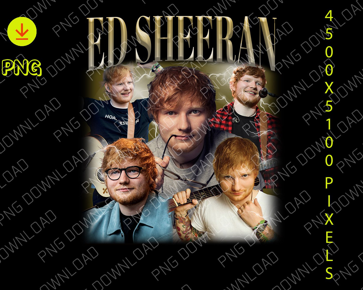 design art Ed Sheeran  20234 tour file png