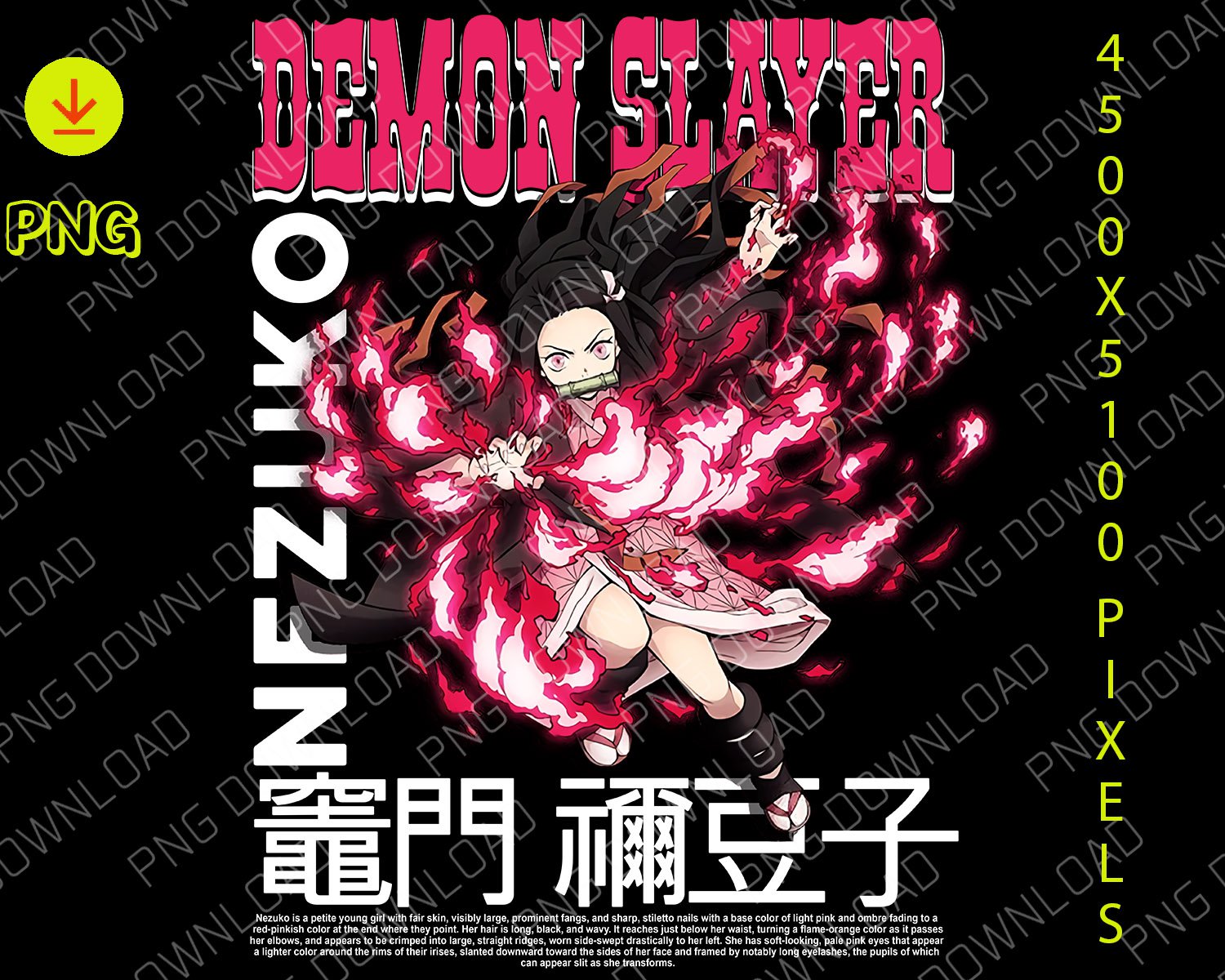 design nezuko movie demon slayer dowload file