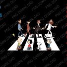 Peanuts and The Beatles Abbey Road funny gifts, Peanuts and The Beatles Abbey Road dowload png