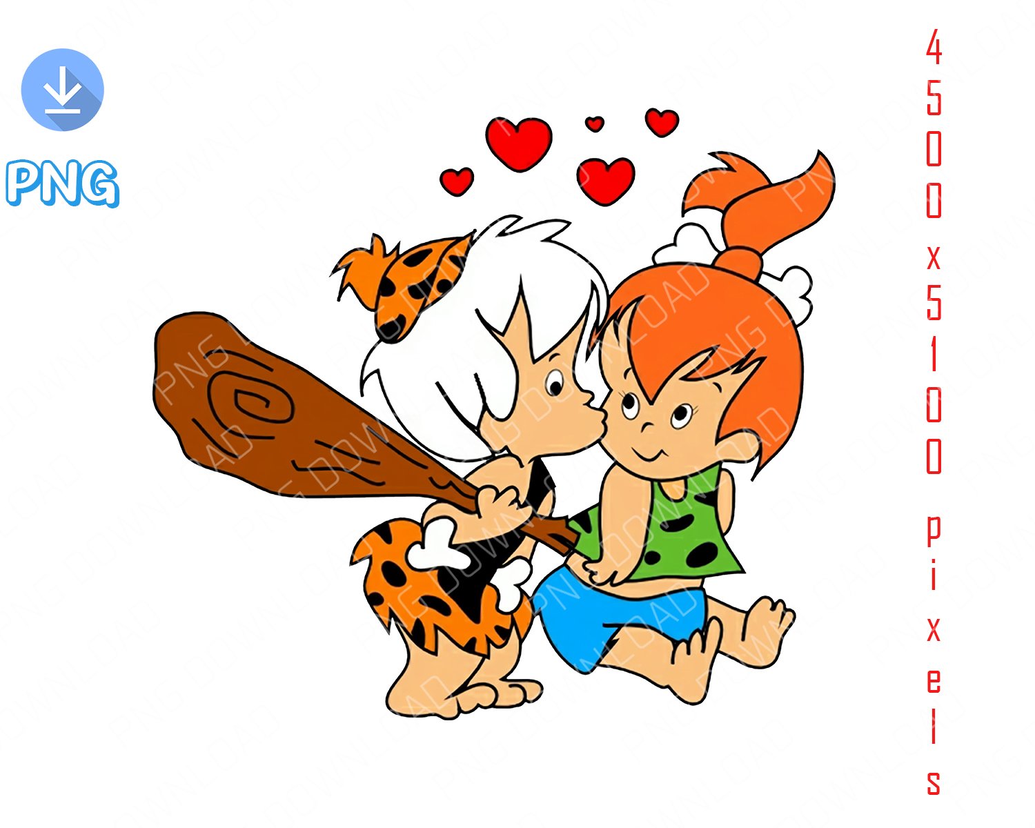Pebbles Flintstone love prints dowload png