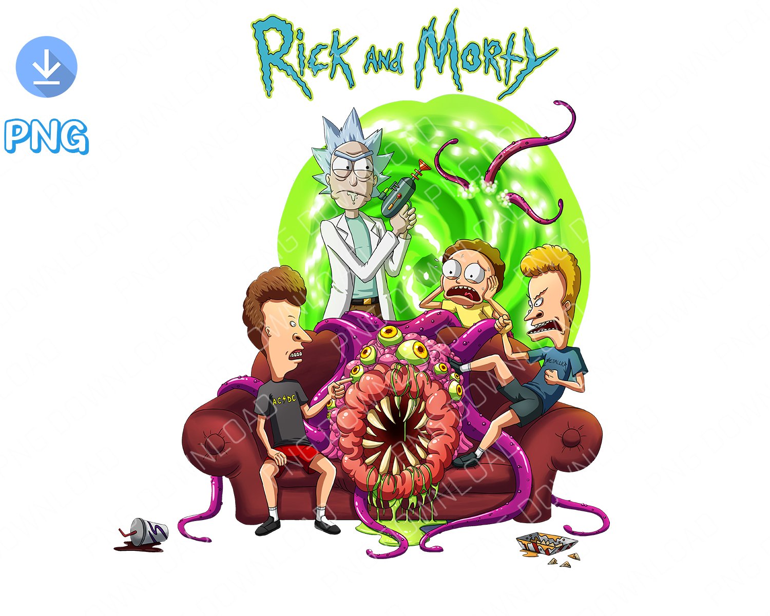 Rick and morty prints dowload png
