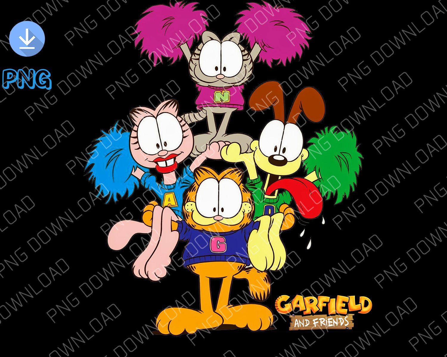 Garfield & Friends dowload prints png file