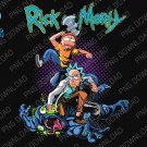 Rick & Morty monster dowload poster file and stcikers
