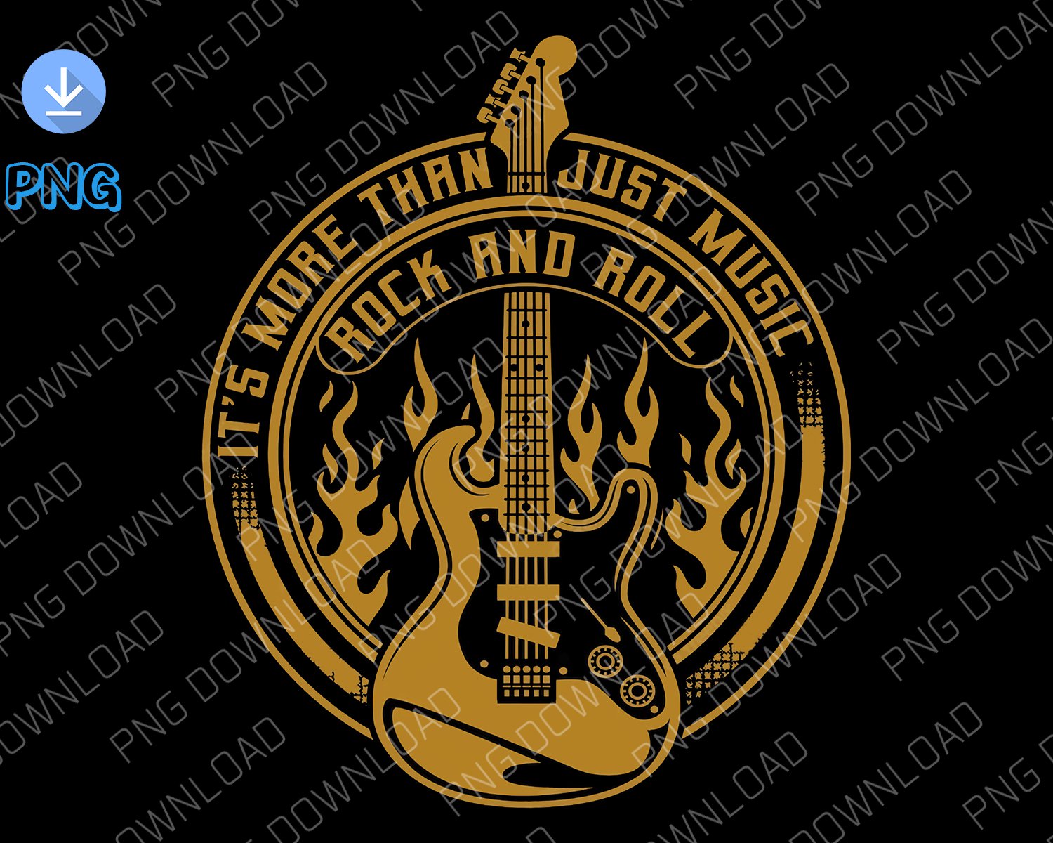 Rock And Roll Guitar dowload file png digital