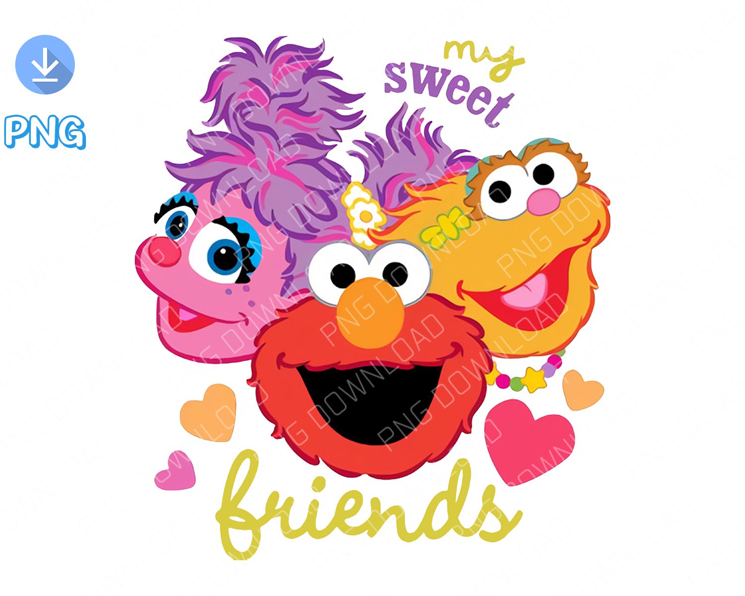 S esame Street Friends dowload png file