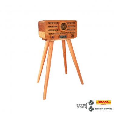 Gede Pangrango Model Wooden Radio Inspired By Mount National Park On Java island