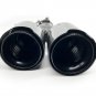 BMW Dual Black Carbon Fiber Car Exhaust Tailpipe