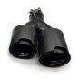 BMW Dual Black Carbon Fiber Car Exhaust Tailpipe